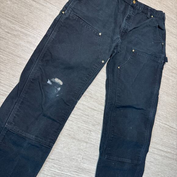 Carhartt Black Double Knee Pants - Picture 4 of 7